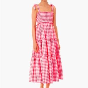 NWOT pink Gingham dress